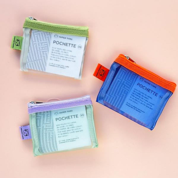 PAPIER TIGRE パピエティグル メッシュポーチ XS POCKET ミニポーチ
