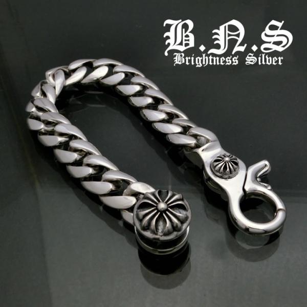 超重厚！ゴシッククロスクラシックチェーンブレスレット 【プレーン