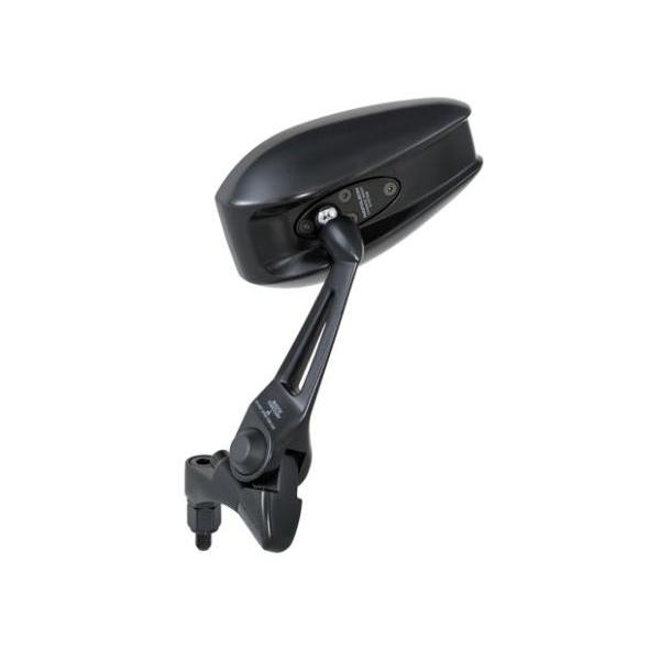 バイクミラー ナポレオン シャークミラー7 ブラック 防眩鏡 10mm 正逆