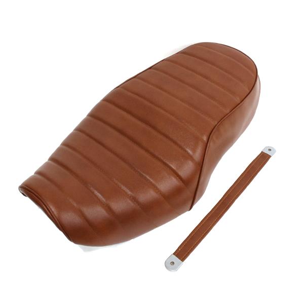 カワサキ バリオス I型 91-96 ブラウン 茶色 皮 レザー タックロール