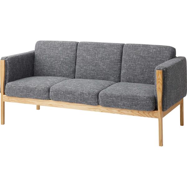 東谷 【送料別途お見積】 ソファ ウェーデ 3人掛 GS-16GY グレー 完成