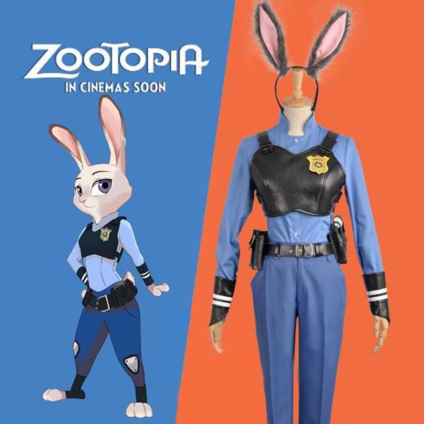 胸鎧付き コスプレ衣装 ズートピア Zootopia ジュディ ホップス 映画