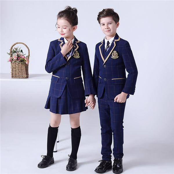スーツ 4点セット 卒業式 入学式 女の子 男の子 制服 紺 学生服 キッズ
