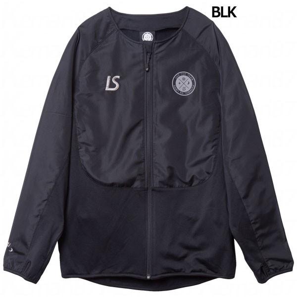 LS ブラックノーカラージャケット Luz Top Team LS ブラックノーカラー