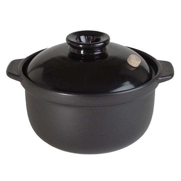 マスタークック 土鍋 3合深鍋 ブラック : 健康綜合開発 Yahoo!店