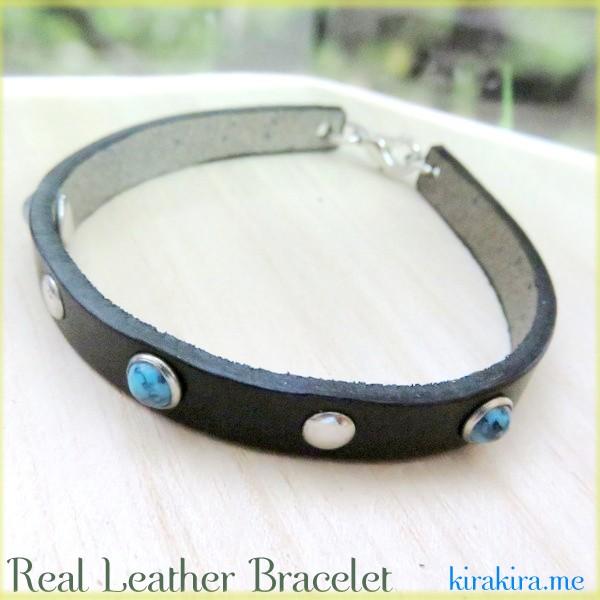 バングル ブレスレット レザー リアルレザー 本革 ミサンガ シルバー