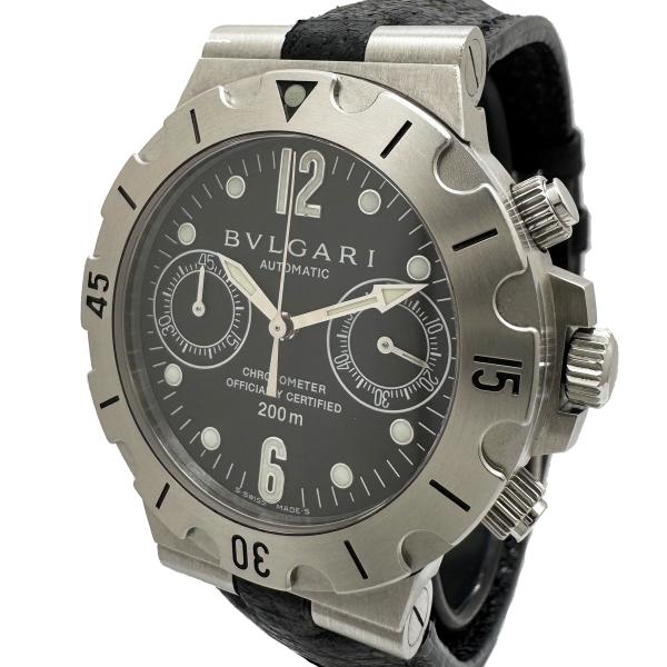 ディアゴノ ブルガリ スクーバ クロノグラフ 自動巻き オートマ クロノ