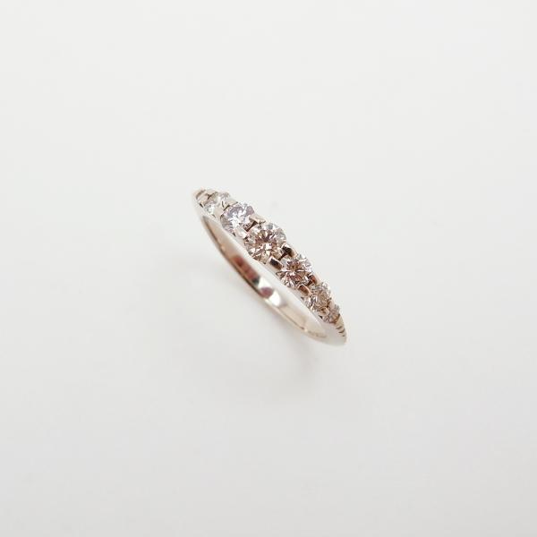 カシケイ ネイキッド リング ブラウンダイヤモンド 0.55ct 12号 K18BG