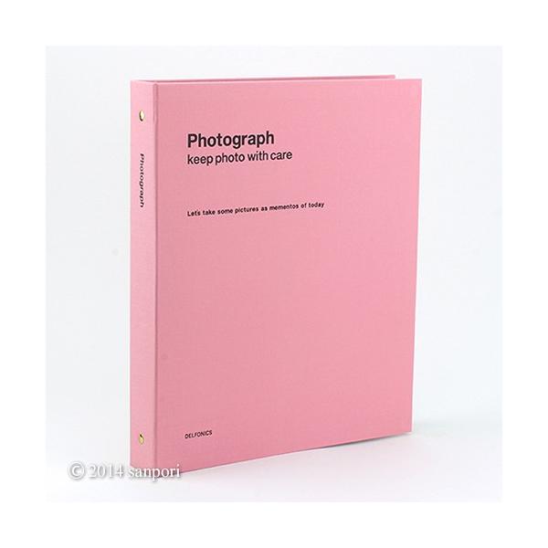 PD フォトアルバム リング A4サイズ ライトピンク PD03-PI デル