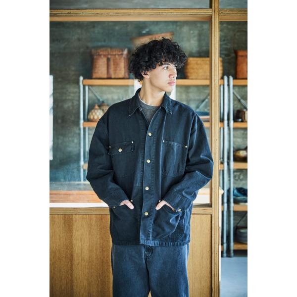 orSlow（オアスロウ） RELAX FIT OXFORD COVERALL BLACK