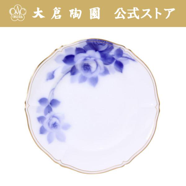 大倉陶園 【大倉陶園直営店】 【手描き】技法シリーズ「ブルーローズ