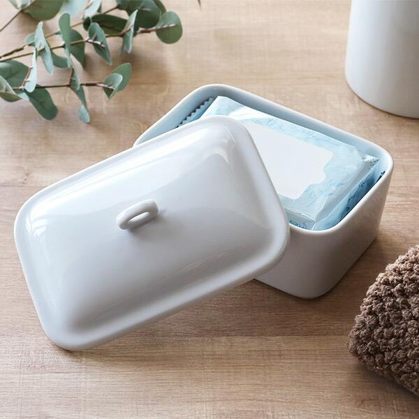 除菌シートBOX ラシプーロ 陶器 （ 除菌シート ウェットティッシュ