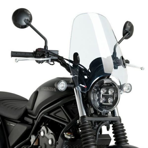 レブル,CL スクリーン カスタムII クリア Puig : モトパーツ バイク