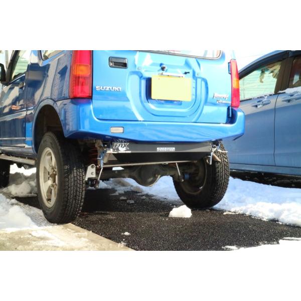 ジムニー JB23 純正マフラー用カバー ステンレス つや消し黒塗装品