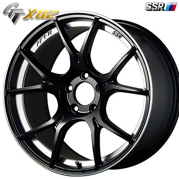 SSR 爆買 +5倍 SSR GTX02 19インチ 8.5J 5H114.3 +38 グロスブラック