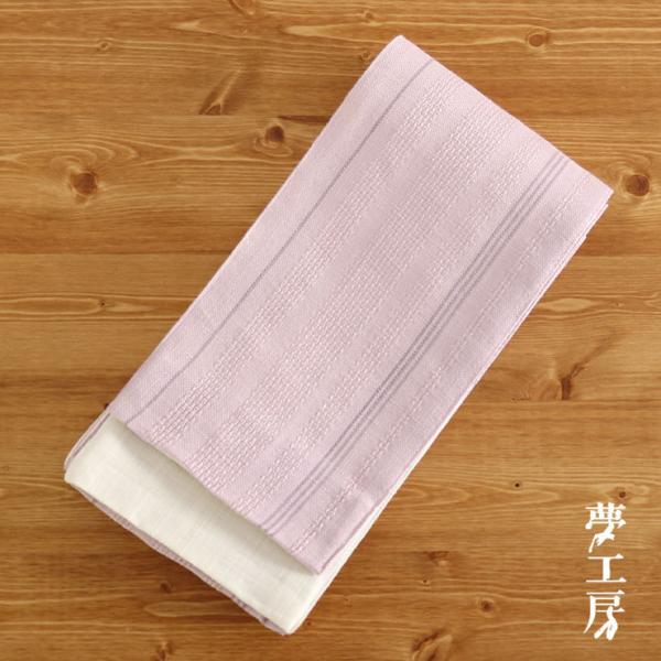 高級日本製 【夢工房】麻100％半幅帯 高級日本製 【夢工房】麻100