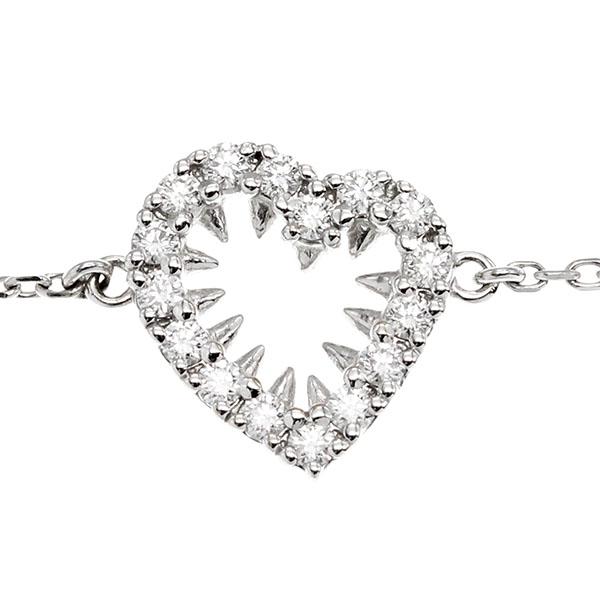 danger タサキ TASAKI デインジャーハート K18WG ダイヤ ブレスレット