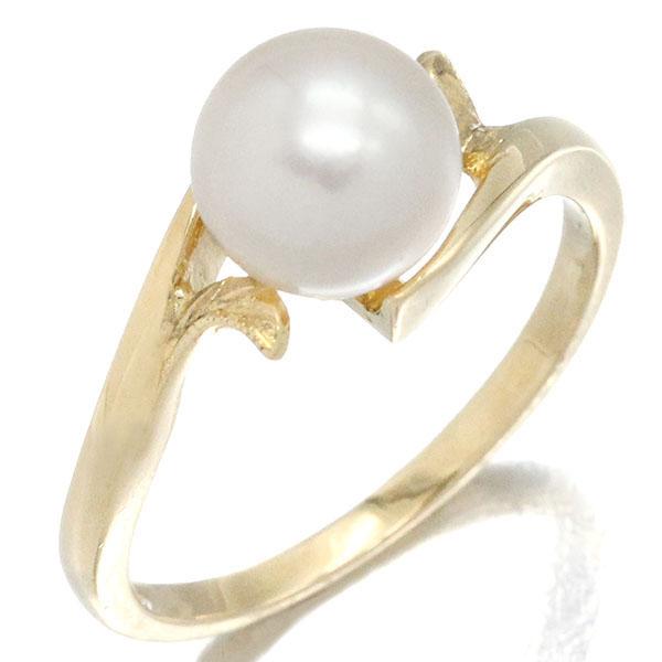 MIKIMOTO（ミキモト） MIKIMOTO K18YG パール リング 11.5号 P7.5mm
