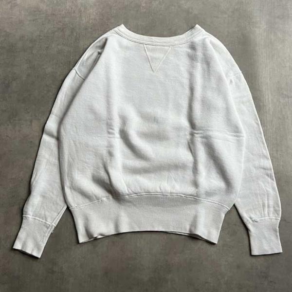 50'S Vintage Front V Sweat Shirts WHITE 50年代 ヴィンテージ 前V