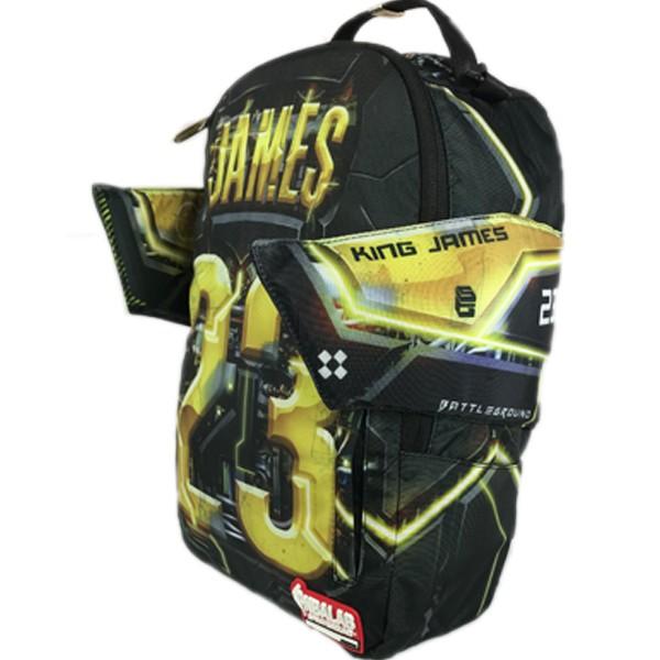 スプレイグラウンド バックパック リュック キングジェームズ 黒 金 翼