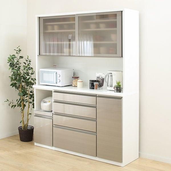 ニトリ（NITORI） 幅157cm キッチンボード(ラピス 157 ステンG