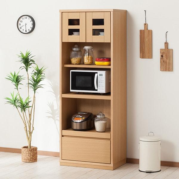 ニトリ（NITORI） 幅70cm レンジボード(アカツキ 70RB NA) キッチン