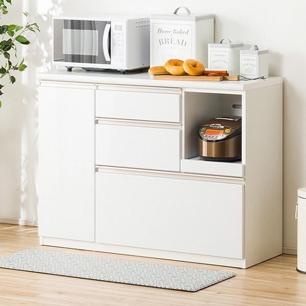 ニトリ（NITORI） 幅120 キッチンカウンター(アルミナ2 120CT WH