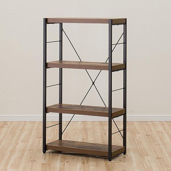 ニトリ（NITORI） ブックシェルフ(N ステイン 60 BR) 本棚 スチール