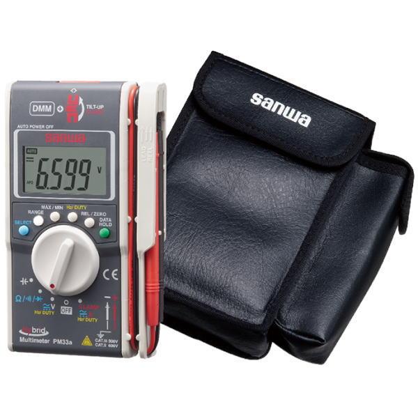 sanwa デジタルマルチメータ＋クランプメータ+ケース付 PM33a/C 三和