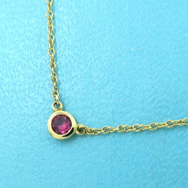 TIFFANY&Co.（ティファニー） カラーバイザヤードネックレス/ルビー/R0