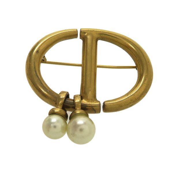 Christian Dior（クリスチャン・ディオール） CD Navy ブローチ B