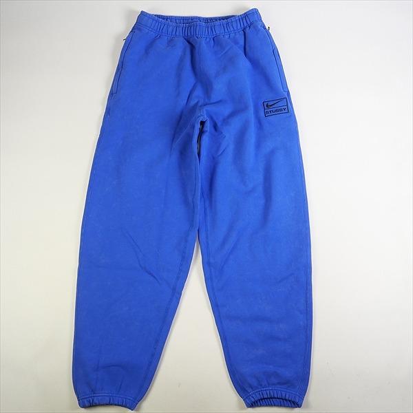 STUSSY ステューシー ×NIKE ナイキ FLEECE PANT Blue スウェットパンツ