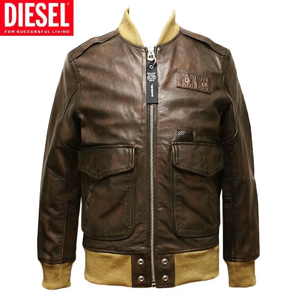DIESEL（ディーゼル） レザー ブルゾン メンズ 革ジャン ジャケット