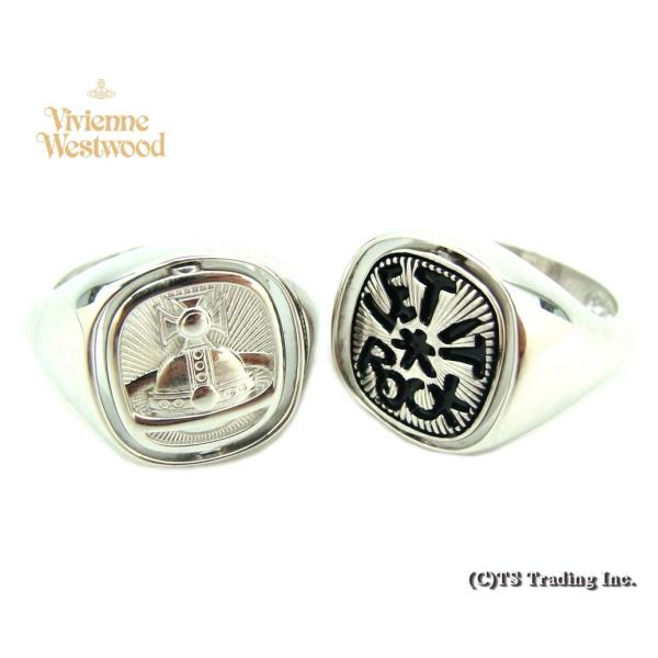 ヴィヴィアンウエストウッド カップルリング 指輪 LET IT ROCK 2連