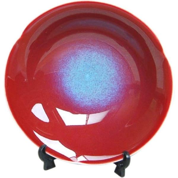 有田焼 真右エ門窯 辰砂 菓子鉢 木箱入 146001 サイズ：φ18.2×5.4cm