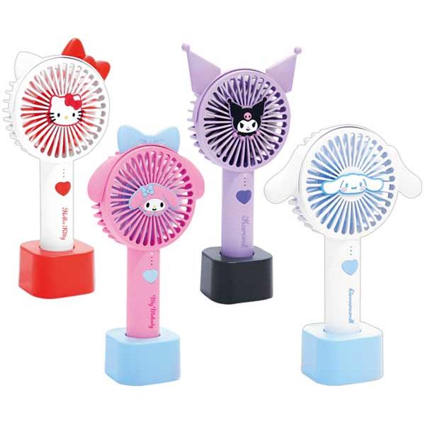 sanrio（サンリオ） 耳付きスタンドファン 携帯用 扇風機 ハンディ