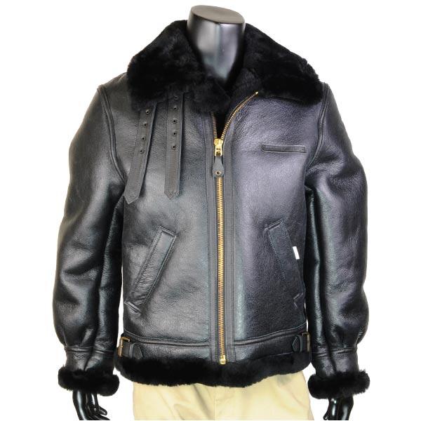 AVIREX B-3 フライトジャケット ムートン ブラック [ 38サイズ