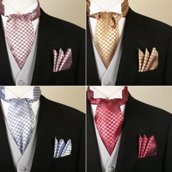 ストール チーフ セット メンズ 結婚式 新郎 タキシード お色直し