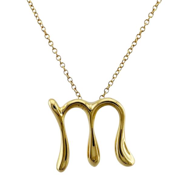 TIFFANY&Co.（ティファニー） イニシャル m ネックレス 18金 K18
