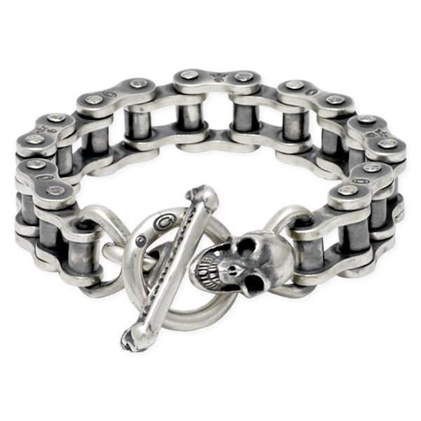 Gaboratory（ガボラトリー） ブレスレット バイクチェーンw/スカルブ