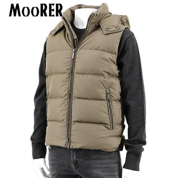 MOORER（ムーレー） メンズ ダウンベスト FIRE WK グレージュ VISONE