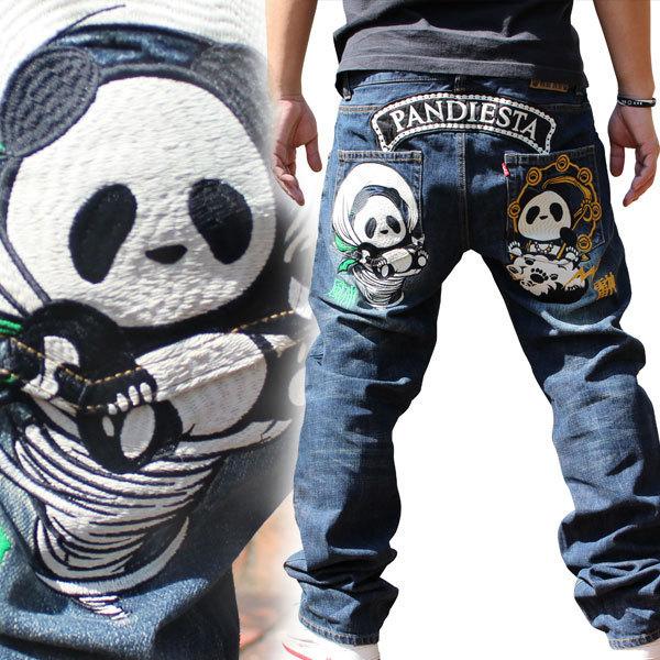 パンディエスタ PANDIESTA 和柄ジーンズ 和柄ジーパン【561865】風神