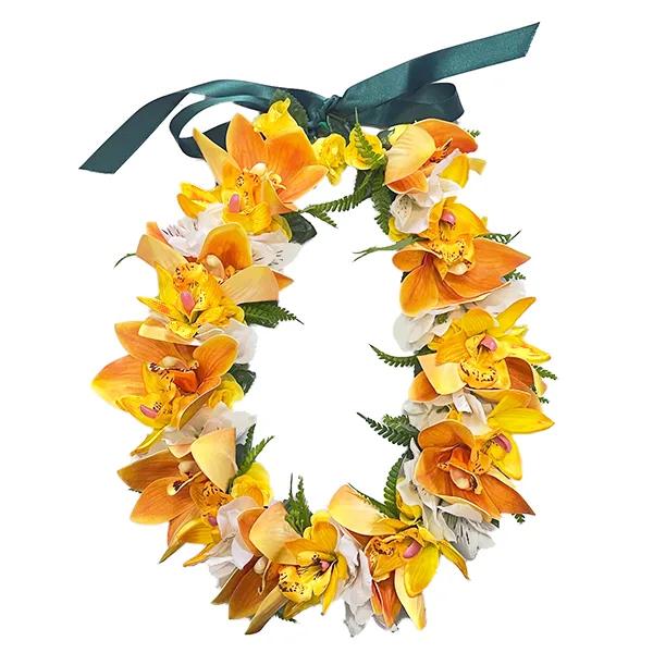 フラダンス ハワイアンレイ レイ フラワーレイ アレンジ レイ ZL-001