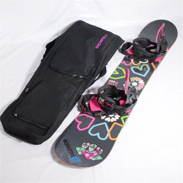 SALOMON（サロモン） ボード2点セット ケース付 サイズ138cm 【中古
