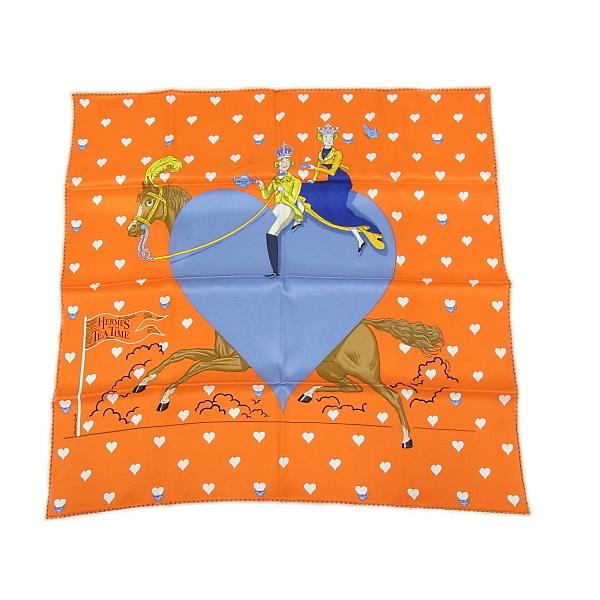 HERMES（エルメス） スカーフ シルク100％ レディース カレ65 ハート