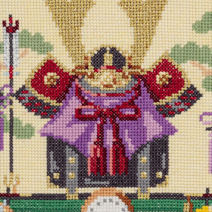 クロスステッチフレーム＜五月人形の段飾り＞ | リバティ 生地、編み物