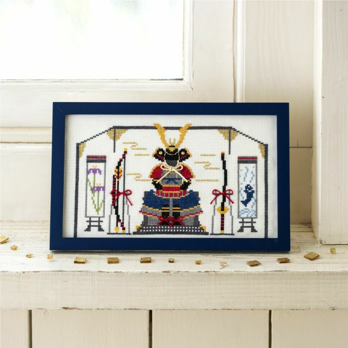 クロスステッチフレーム＜五月人形の段飾り＞ | リバティ 生地、編み物