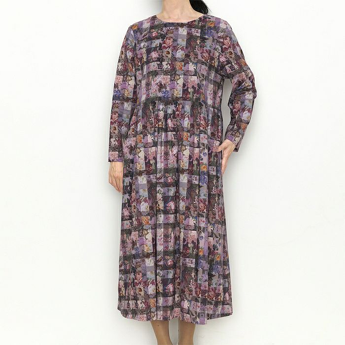 ウエストギャザーワンピース（型紙） | リバティ 生地、編み物、刺繍