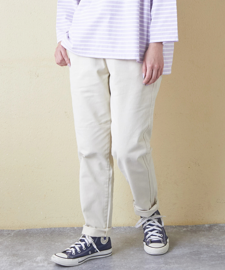 微起毛 ツイル らくしゅっと パンツ｜ファッション通販サイトのCUBE