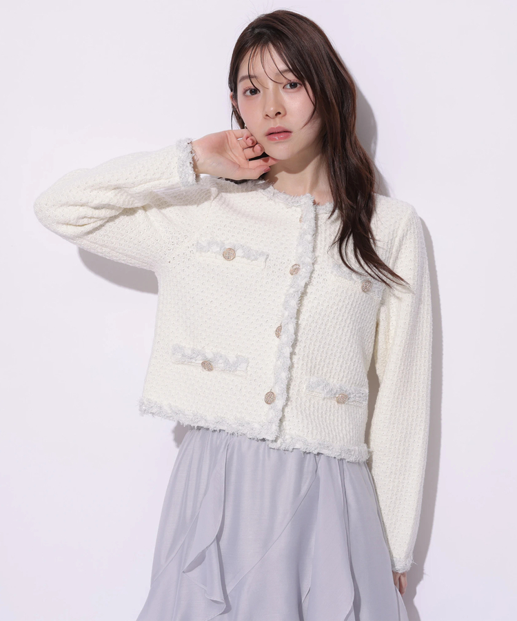 MIXブレードニットジャケット | カーデ | Apuweiser-riche